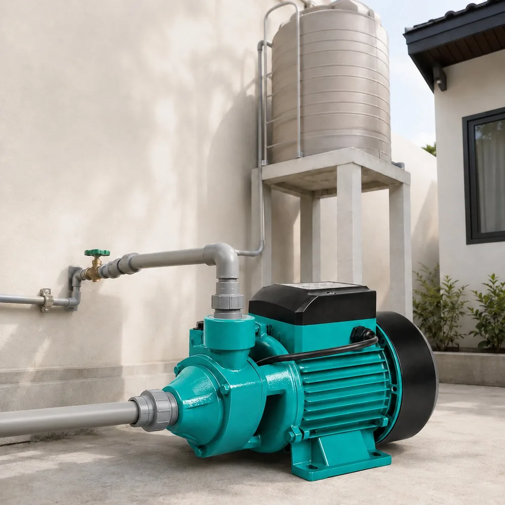 Peripheral water pump for household water supply and pressure boosting