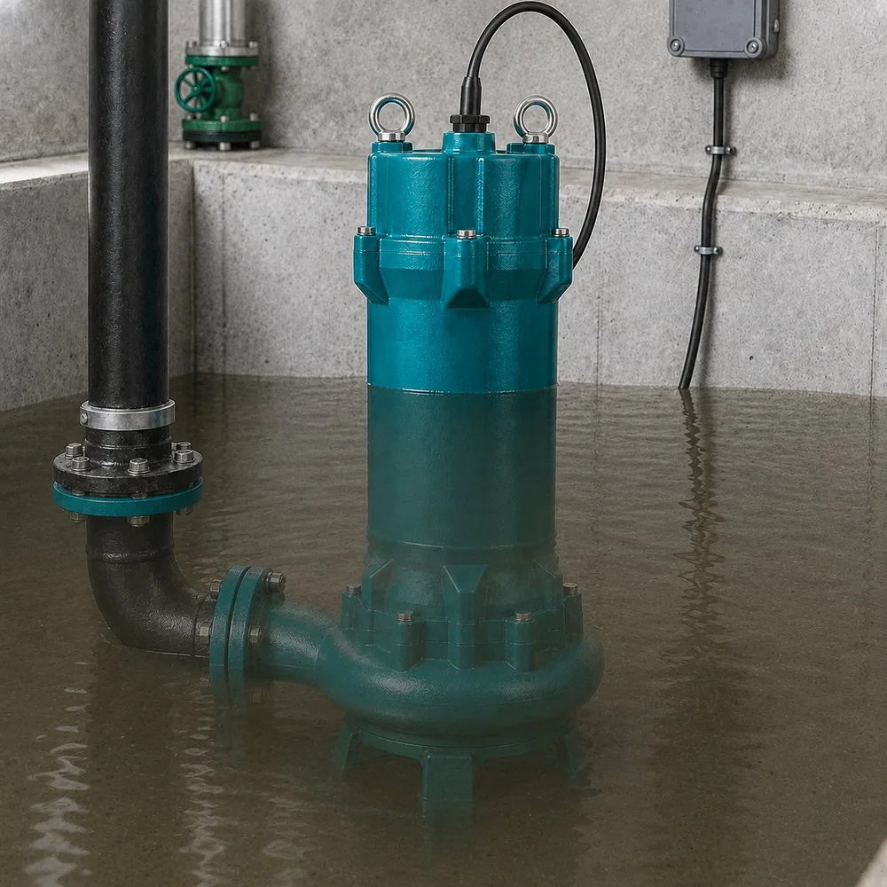 Submersible sewage pump for wastewater and dirty water drainage