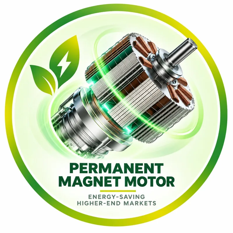 Permanent magnet motor, energy-saving